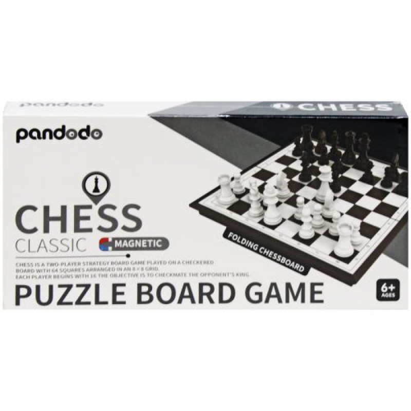 Шахмати магнітні "Chess Classic" Комбінований Чорний Білий (205611)
