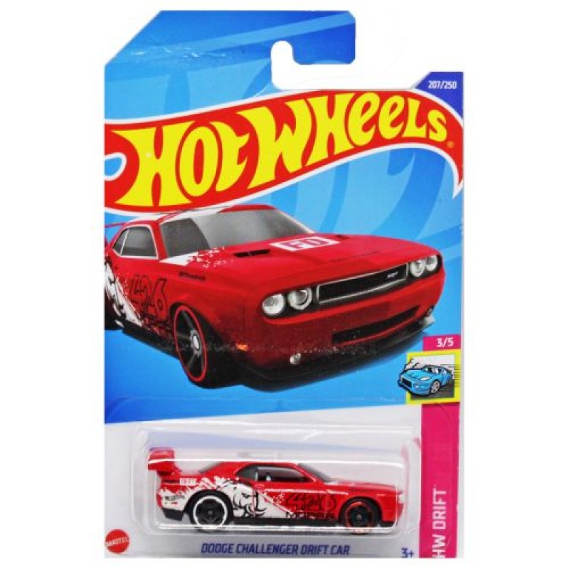 Машинка "Hot wheels: Dodge Challenger" (оригінал) Металопластик Червоний (205679)