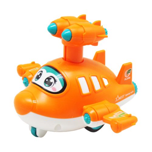 Іграшка заводна "Літачок", помаранчевий Пластик Помаранчевий (206971)