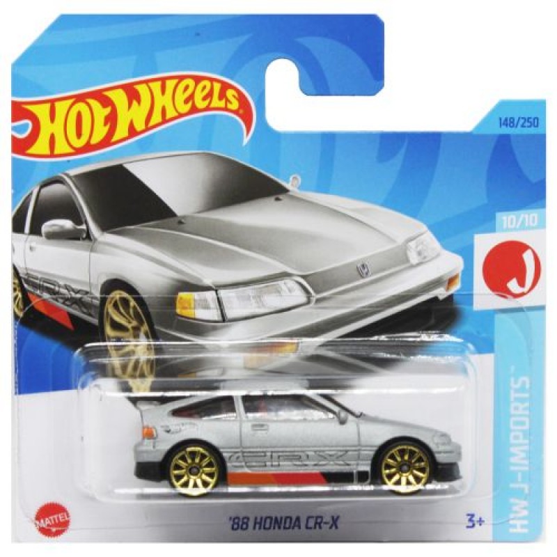 Машинка "Hot Wheels: 88 Honda CR-X" (оригінал) Метал пластик Сірий (214729)