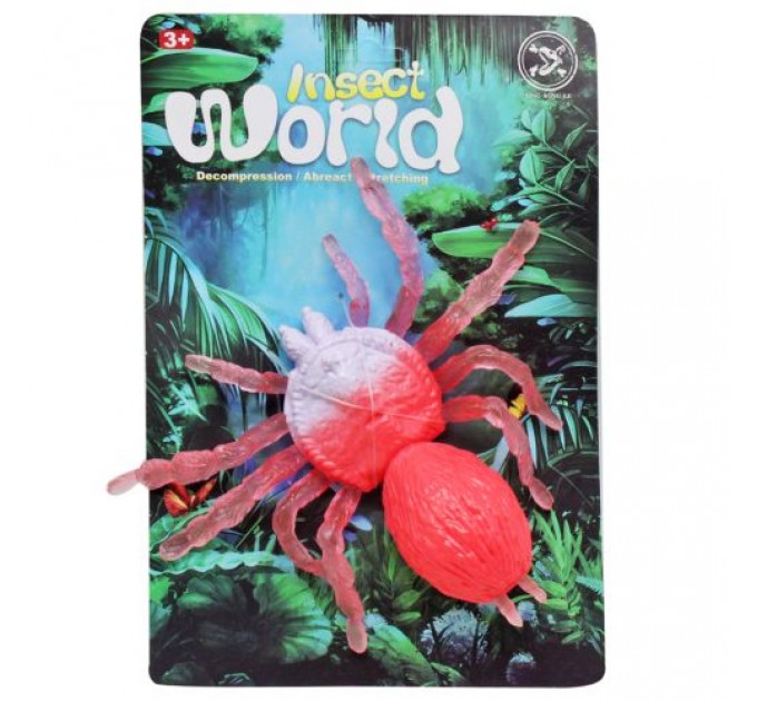 Павук гумовий "Insect world" (рожевий) Пластик гума Рожевий (217974)