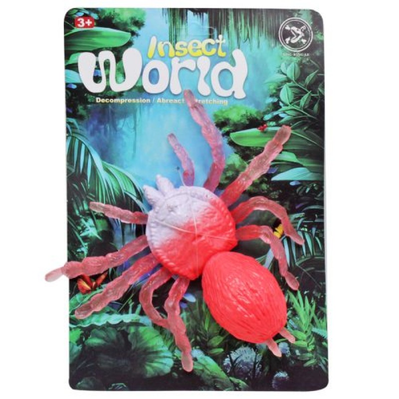 Павук гумовий "Insect world" (рожевий) Пластик гума Рожевий (217974)