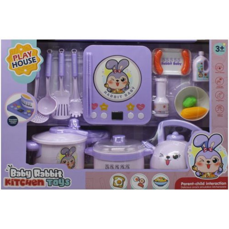 Кухонный набір "Baby rabbit kitchen" (фиолетовий) Пластик Фіолетовий (219296)