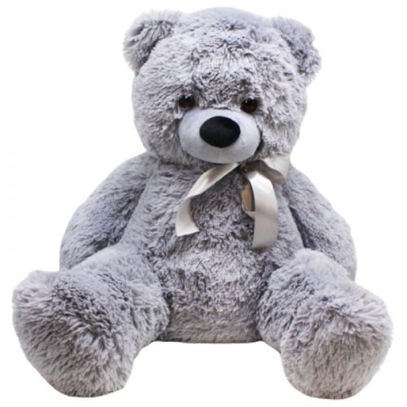 Мʼяка іграшка "Ведмідь", 70 см (сірий) Комбінований Сірий (220893)