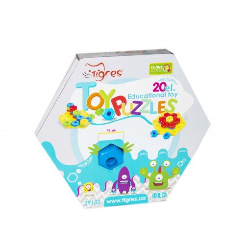 Розвиваюча іграшка «Сніжинка», 20 ел Пластик Різнобарв'я (22118)