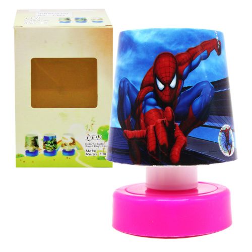 Дитячий нічник LED "Spiderman" (11 см) Пластик Рожевий (221842)