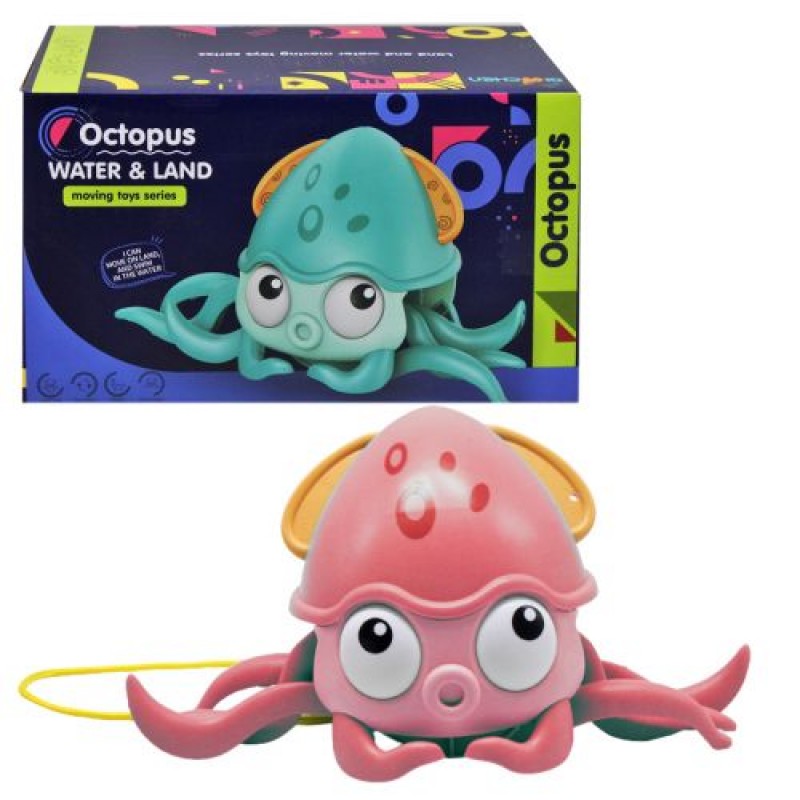 Заводна іграшка "Cute octopus" (рожевий) Пластик Рожевий (223811)
