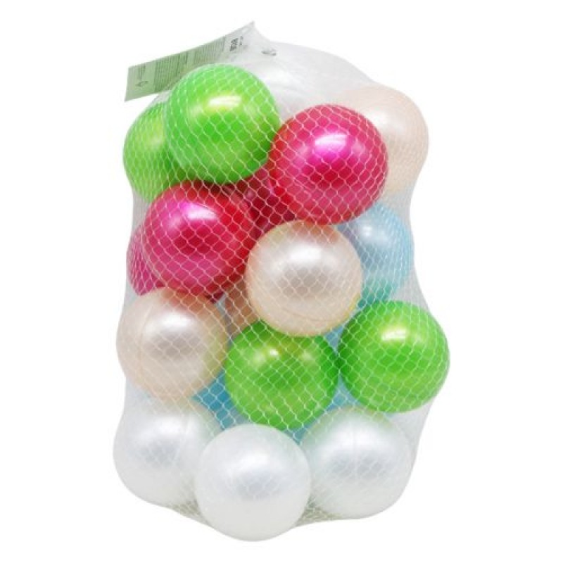 Набір кульок для сухого басейну, перламутрові, 7 см, 20 штук Пластик Різнобарв'я (224463)