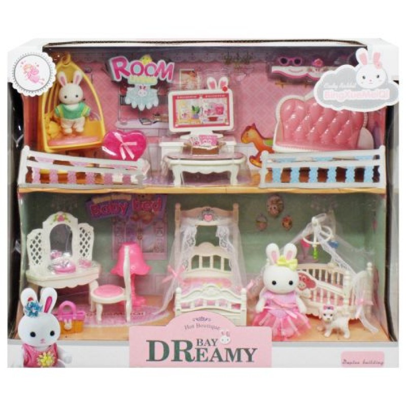 Набір меблів із фігурками "Baby Dreamy" Комбінований Рожевий (225944)