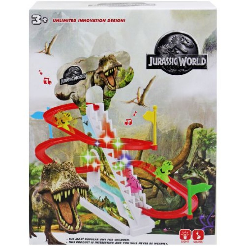 Трек-гірка "Динозаври", світло та звук Пластик Різнобарв'я (226046)