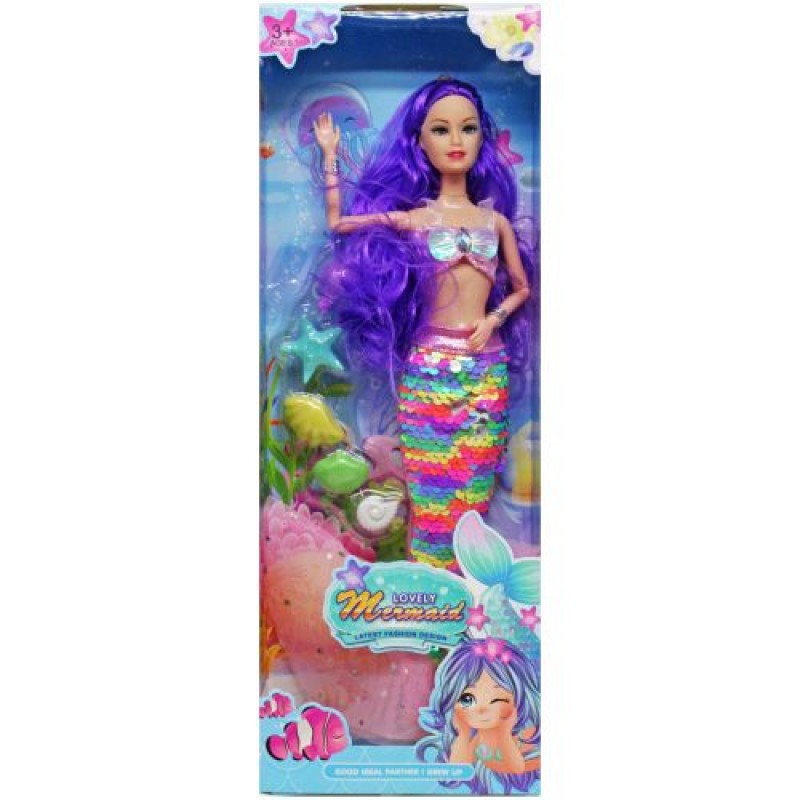 Лялька "Lovely mermaid" (фіолетовий) Комбінований Фіолетовий (234940)