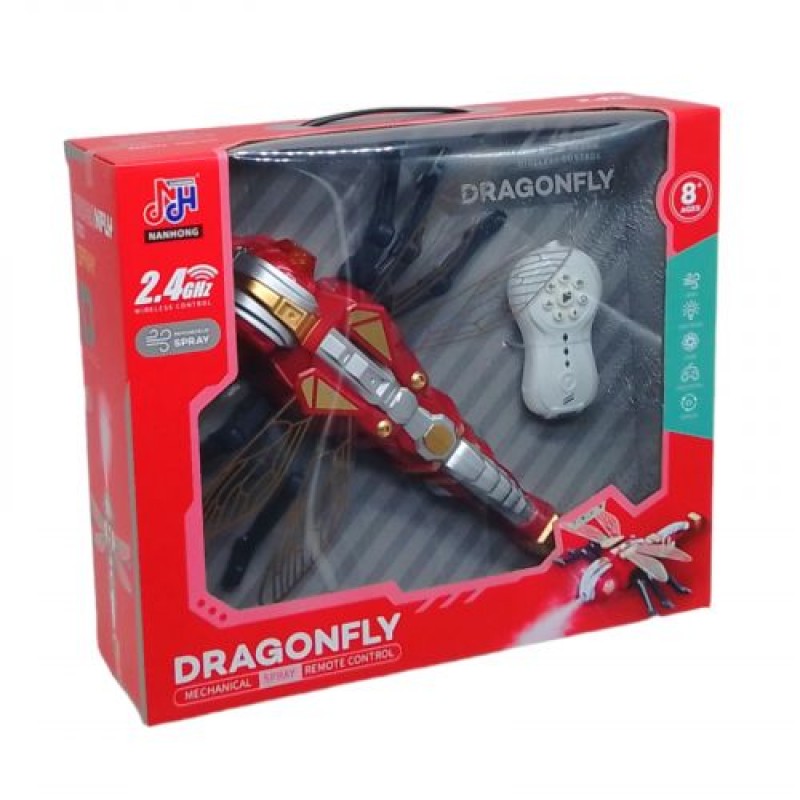 Бабка на радіокеруванні "Spray Dragonfly" Пластик Червоний (235501)