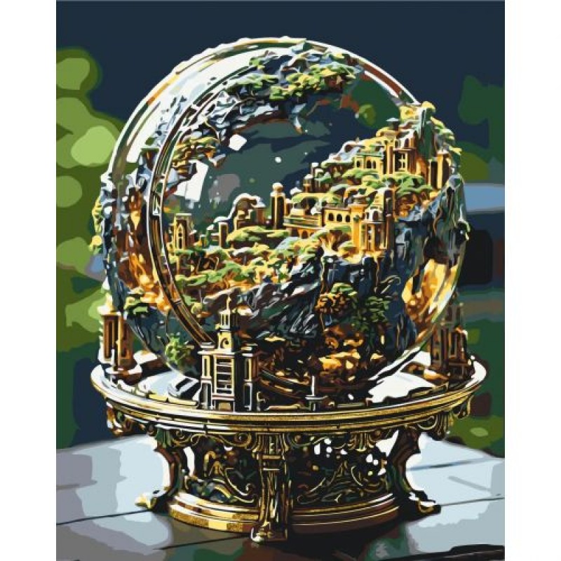 Картина по номерах "Земна куля", 40х50 см Комбінований Різнобарв'я (236218)