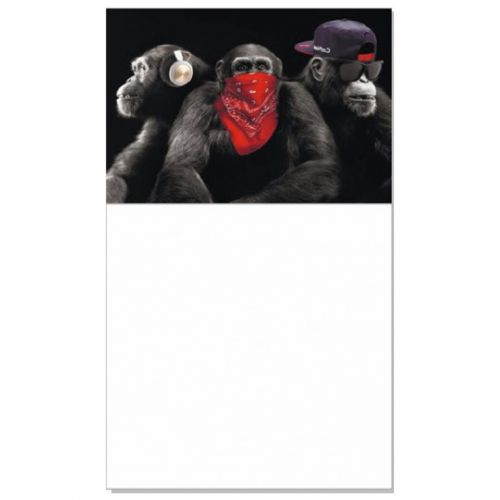 Блокнот на магніті "Monkey / Мавпи" Комбінований Різнобарв'я (236261)