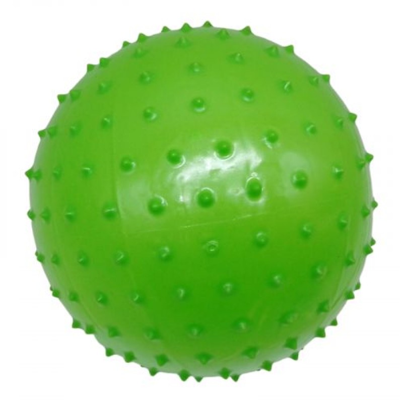 Гумовий мʼяч масажний, 27 см (зелений) Гума Зелений (236410)
