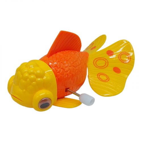 Заводна іграшка "Золота рибка" (помаранчева) Пластик Помаранчевий (236424)