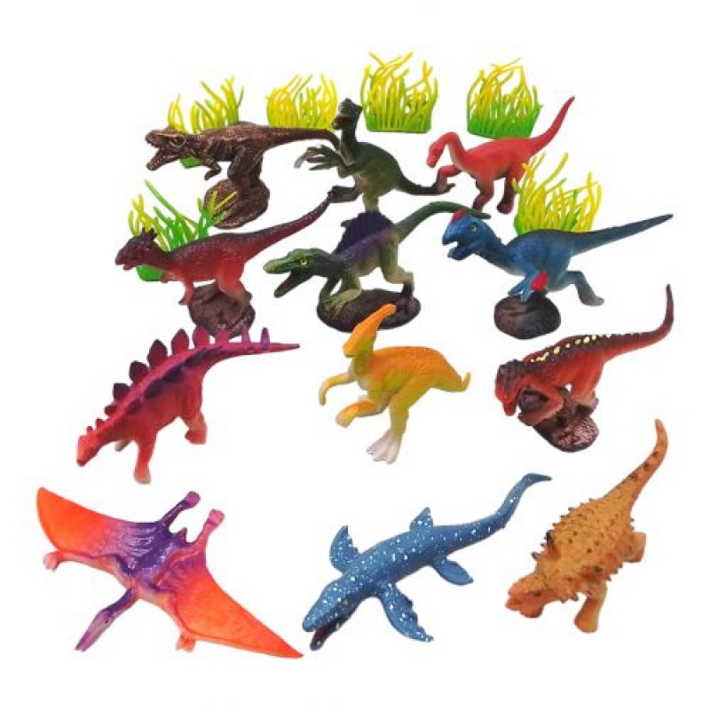 Набір фігурок тварин "Dinosaur world" в тубусі Комбінований Різнобарв'я (236984)