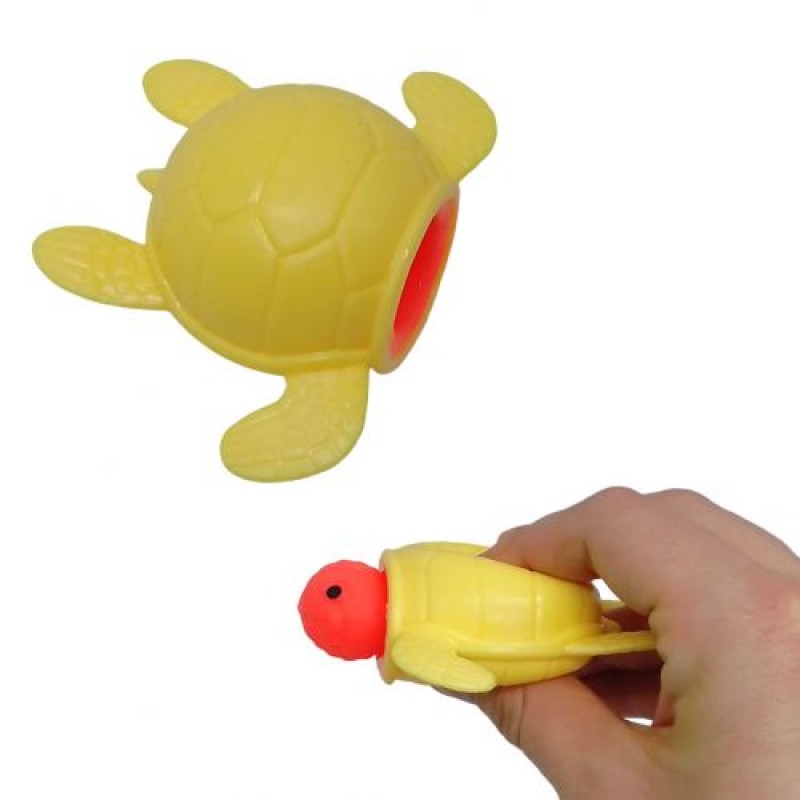 Антистрес-іграшка "Черепашка", що вистрибує (жовта) Резина Рожевий (238486)