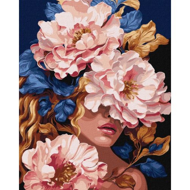 Картина за номерами "Квіткова чарівність" 40х50 см Комбінований Різнобарв'я (239400)