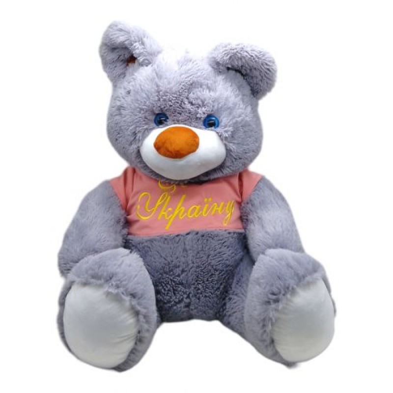 Мʼяка іграшка Ведмідь Буркотун висота 80 см (за стандартом 110 см) сірий (240855)