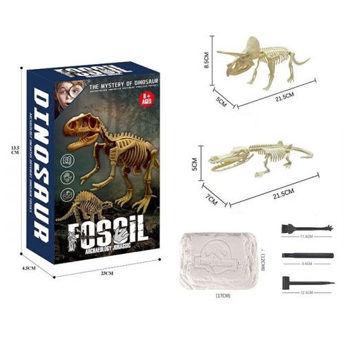 Набір для проведення розкопок "Fossil. Archaeology Jurassic" (2 скелети) Комбінований Різнобарв'я (240903)