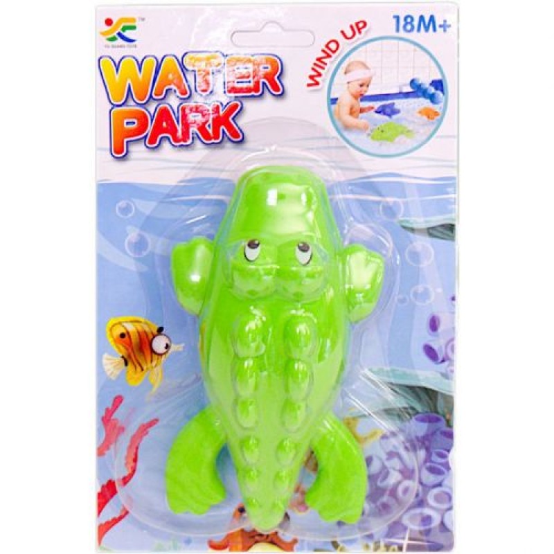 Заводна іграшка для води "Water Park: Крокодил" Пластик Різнобарв'я (241711)