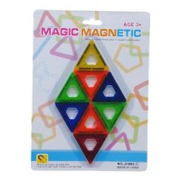 Конструктор магнітний "Magic Magnetic", 8 деталей Пластик Різнобарв'я (246981)