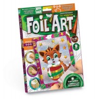 Аппликация разноцветной фольгой "FOIL ART", "Котик" FAR-01-09