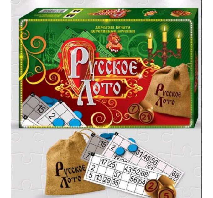 Игра "Русское лото", бочонки DTG39-Gr