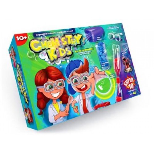Великий набір для дослідів "Chemistry Kids" (укр) Комбінований Різнобарв'я (45105)