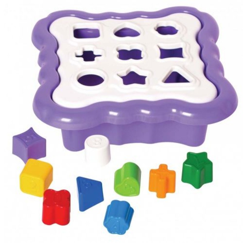 Іграшка-сортер "Розумні фігурки" (фіолетовий) Пластик Фіолетовий (51538)
