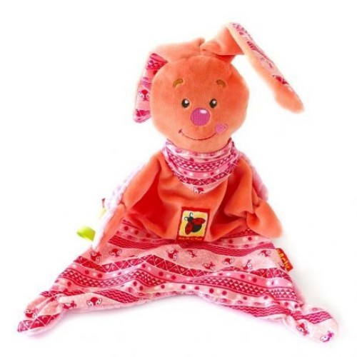 М'яка іграшка "Обнимашка Зайка Сплюша" Текстиль Рожевий (51683)