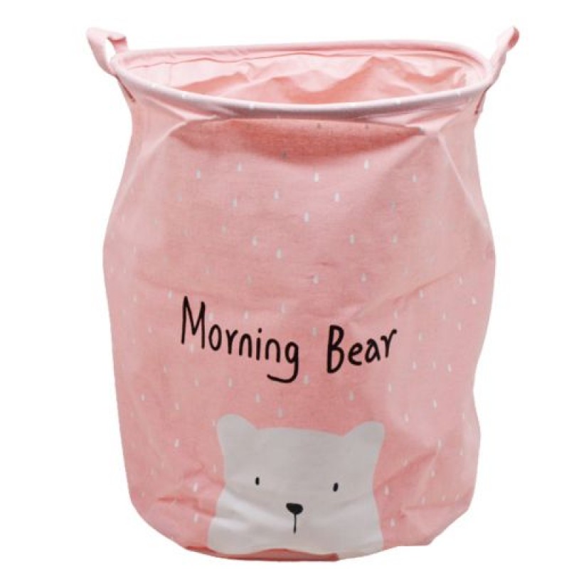 Кошик для іграшок і білизни "Hello my bear" (рожевий) Комбінований Рожевий (215781)
