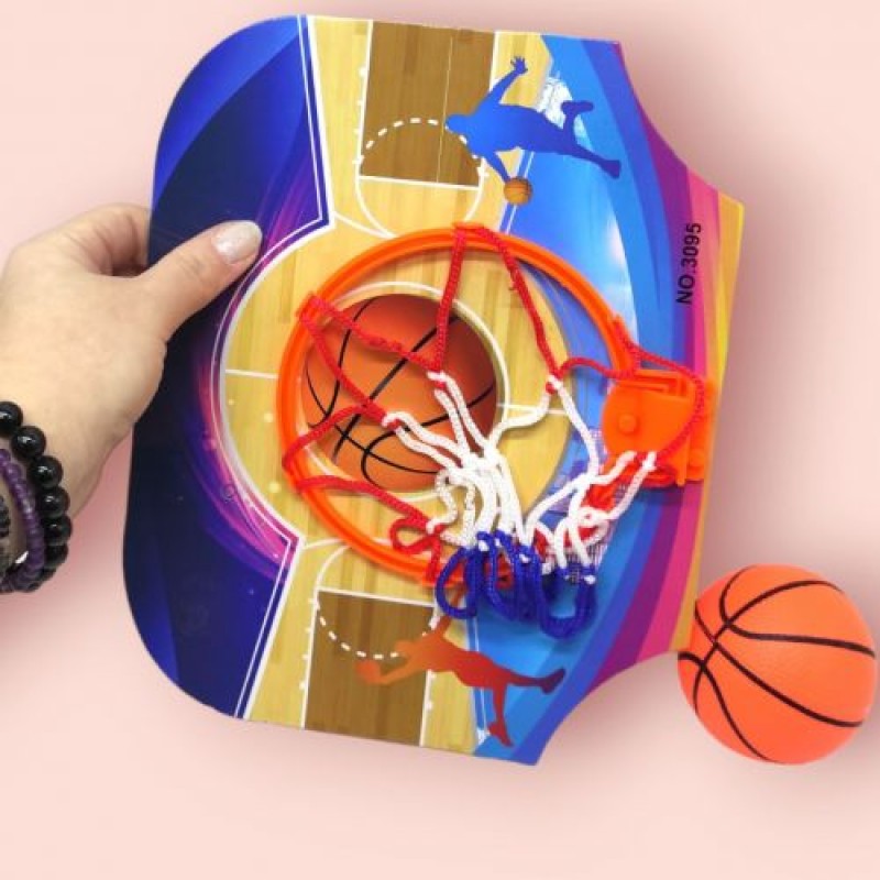 Ігровий набір "Міні баскетбол: щит з кільцем + мʼячик" Комбінований Різнобарв'я (237206)
