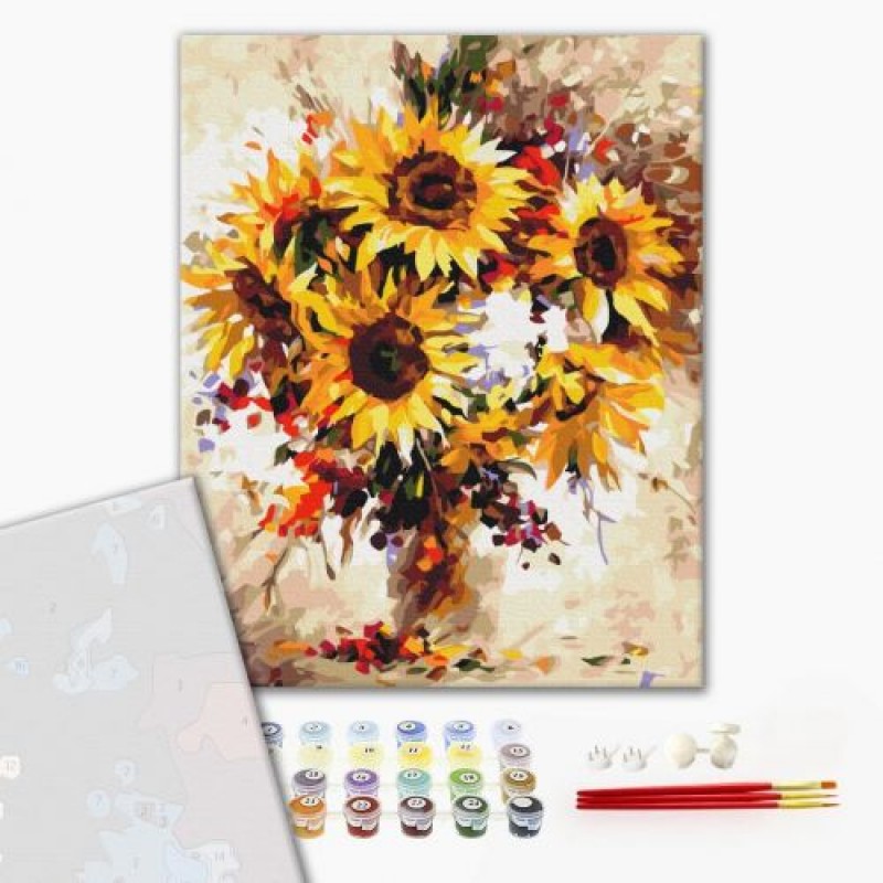 Картина за номерами "Натюрморт з соняшниками" 40x50 см (239471)