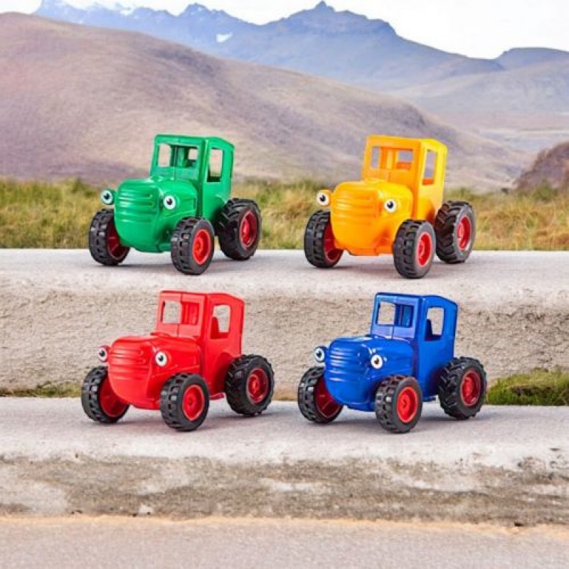 Набір машинок "Синій трактор", 4 штуки Пластик Різнобарв'я (242038)