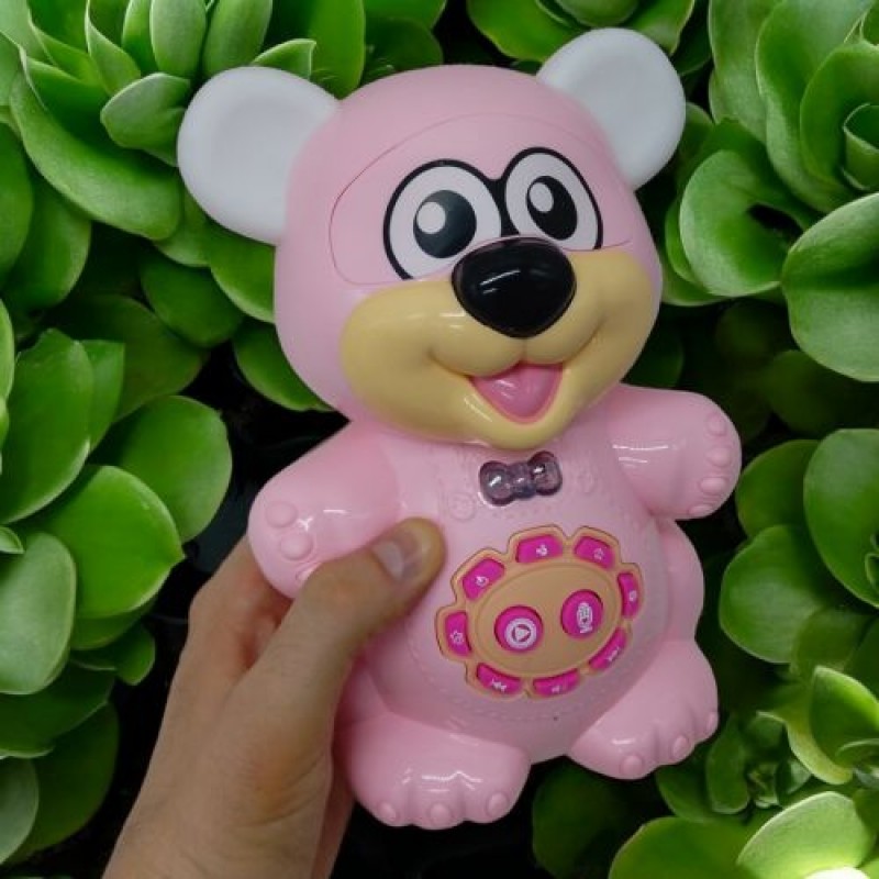 Інтерактивна іграшка "Ведмежа", укр (рожевий) Пластик Рожевий (242846)