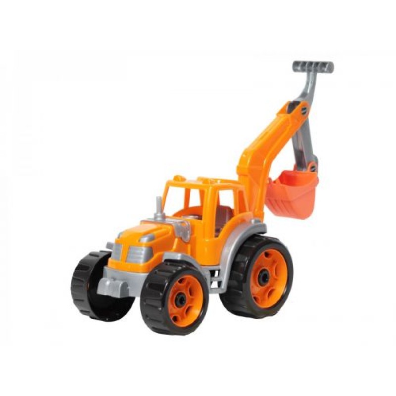 Трактор с ковшом ТехноК (оранжевый) 3435