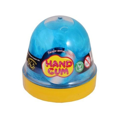 Лизун-антистресс "Hand gum" 120 г голубой 80099