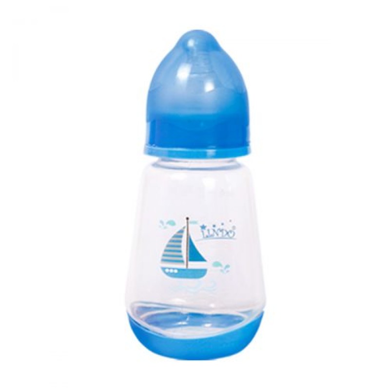Бутылочка для кормления, 150 мл, 0 месяцев, синий LI 115