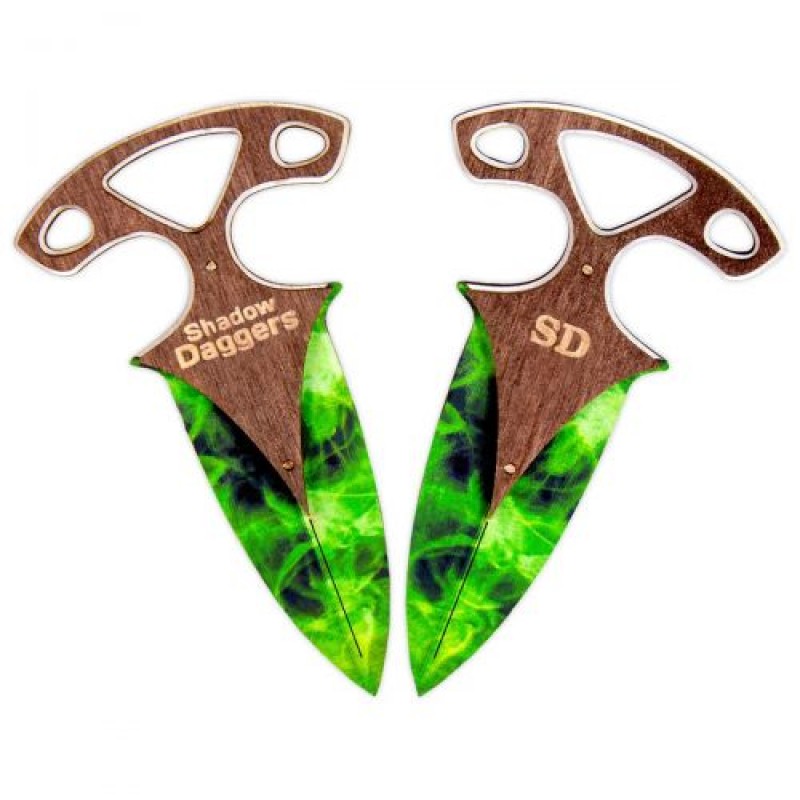 Ножі тичкові CS GO (Emerald) Дерево+МДФ Різнокольоровий (160450)
