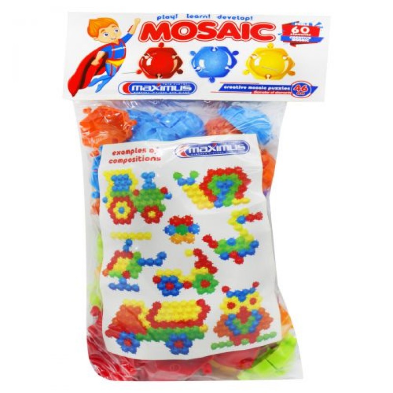 Набір "Мозаїка-пазл", 60 елементів Пластик Різнобарв'я (170043)
