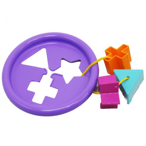 Іграшка розвиваюча "Логічне кільце" 5 ел, (фіолетова) Пластик Різнобарв'я (172314)