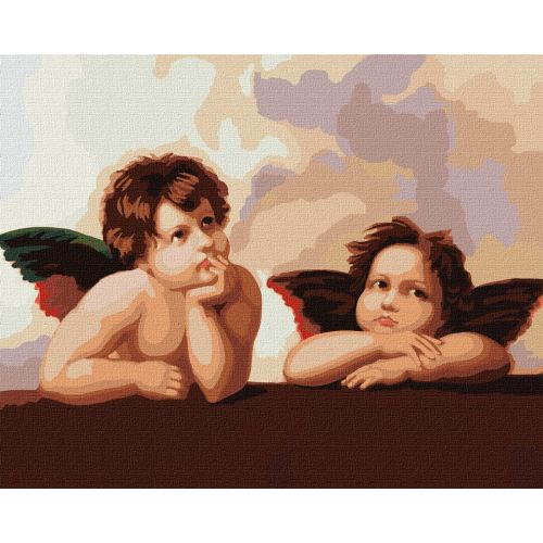 Картина за номерами "Чарівні янголятка" Комбінований Різнокольоровий (183155)