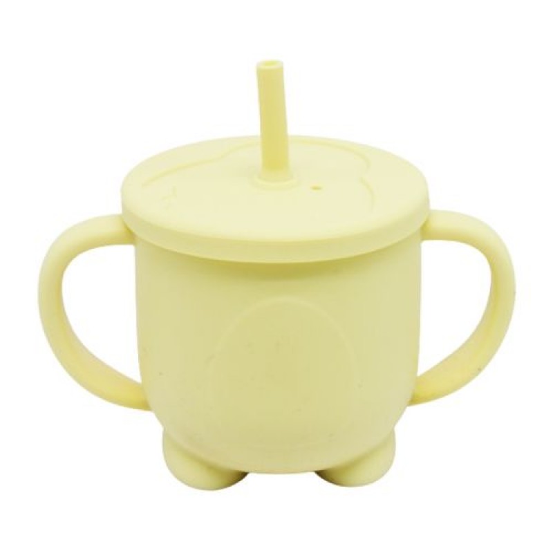 Силіконова чашка-поїлка, 200 мл, жовта Силікон Жовтий (194351)