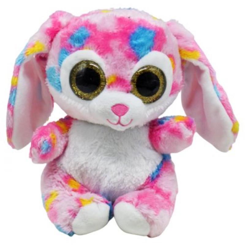 М'яка іграшка "Кролик-глазастик" Комбінований Рожевий (201843)