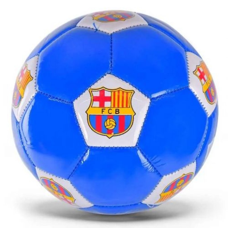 М`яч футбольний №3 "Барселона", синій ПВХ Синій (204459)