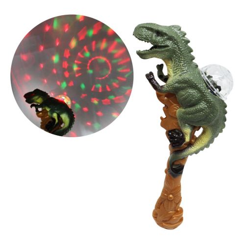 Уцінка. Інтерактивна іграшка "Динозавр" на палиці, зі світлом - тріснута ручка (212226)