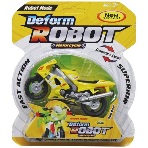 Мотоцикл-трансформер "Deform robot", жовтий Пластик Різнобарв'я (217053)
