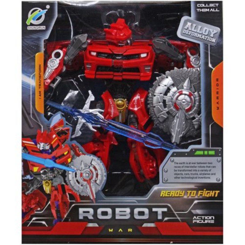 Трансформер "Robot War", червоний (30 см) Пластик Червоний (218342)